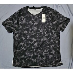 NWT Rhone Swift Short Sleeve Shirt 2.0 Black Cloud Dye 101649 Sz XL Rhone